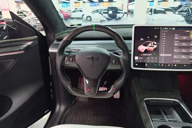 Used Tesla Model Y 2021 Performance High-Performance All-Wheel-Drive Version Steering Wheel