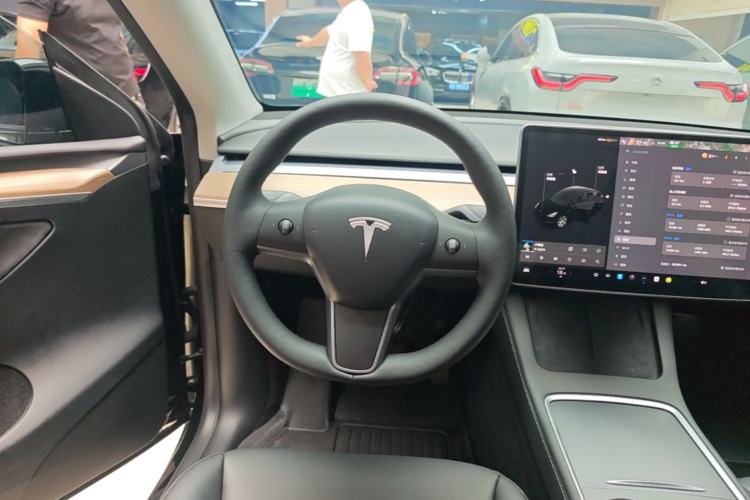 Used Tesla Model Y 2021 Standard Range Rear-Wheel Drive Version Steering Wheel