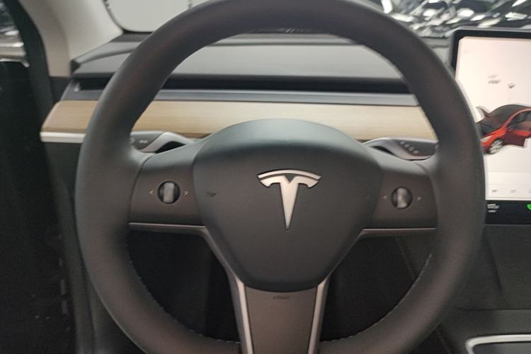 Used Tesla Model Y 2021 Standard Range Rear-Wheel Drive Version Steering Wheel