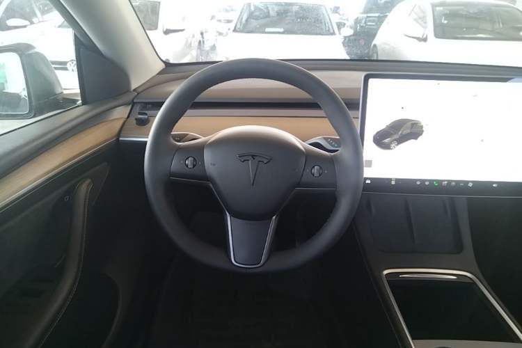 Used Tesla Model Y 2021 Standard Range Rear-Wheel Drive Version Steering Wheel