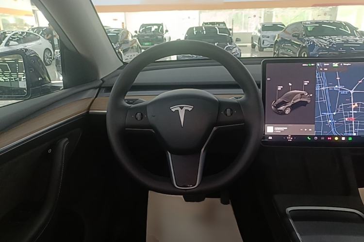 Used Tesla Model Y 2021 Standard Range Rear-Wheel Drive Version Steering Wheel