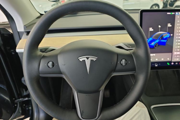 Used Tesla Model Y 2021 Standard Range Rear-Wheel Drive Version Steering Wheel