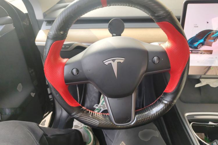 Used Tesla Model Y 2021 Standard Range Rear-Wheel Drive Version Steering Wheel