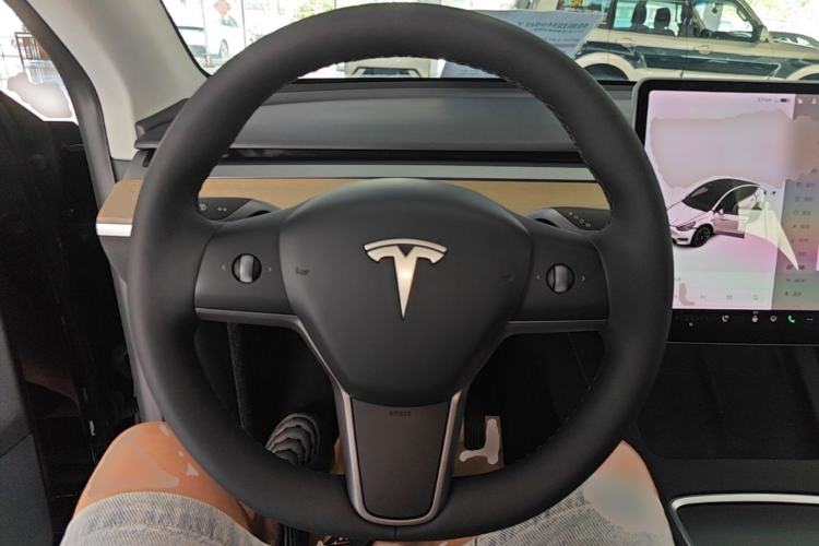 Used Tesla Model Y 2021 Standard Range Rear-Wheel Drive Version Steering Wheel