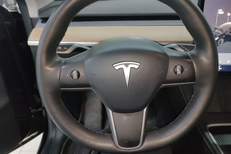 Used Tesla Model Y 2021 Standard Range Rear-Wheel Drive Version Steering Wheel