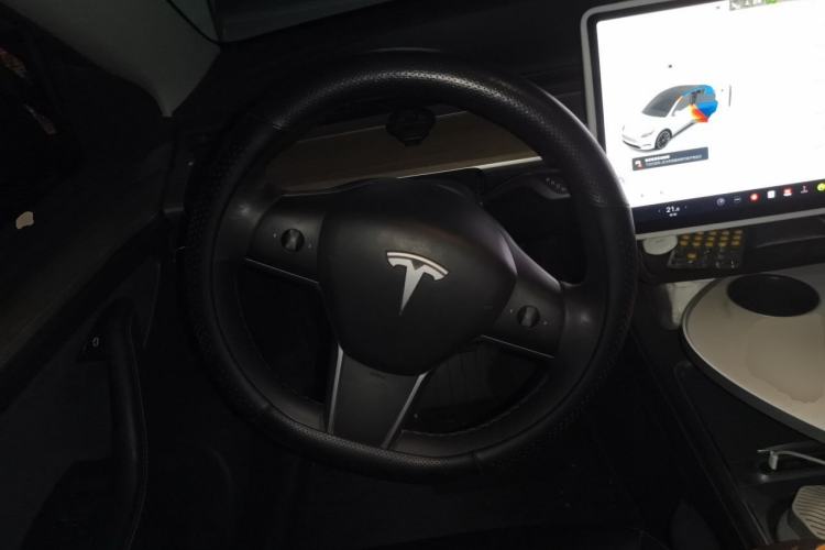 Used Tesla Model Y 2021 Standard Range Rear-Wheel Drive Version Steering Wheel