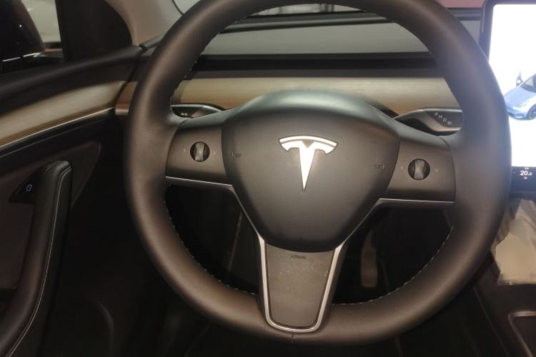 Used Tesla Model Y 2021 Standard Range Rear-Wheel Drive Version Steering Wheel