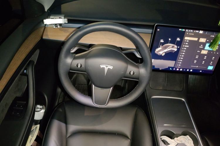 Used Tesla Model Y 2021 Standard Range Rear-Wheel Drive Version Steering Wheel