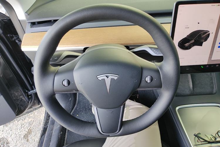 Used Tesla Model Y 2021 Standard Range Rear-Wheel Drive Version Steering Wheel