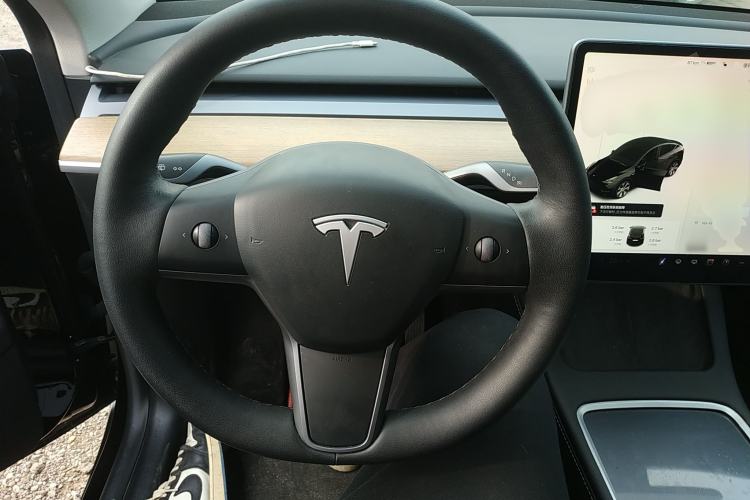 Used Tesla Model Y 2021 Standard Range Rear-Wheel Drive Version Steering Wheel