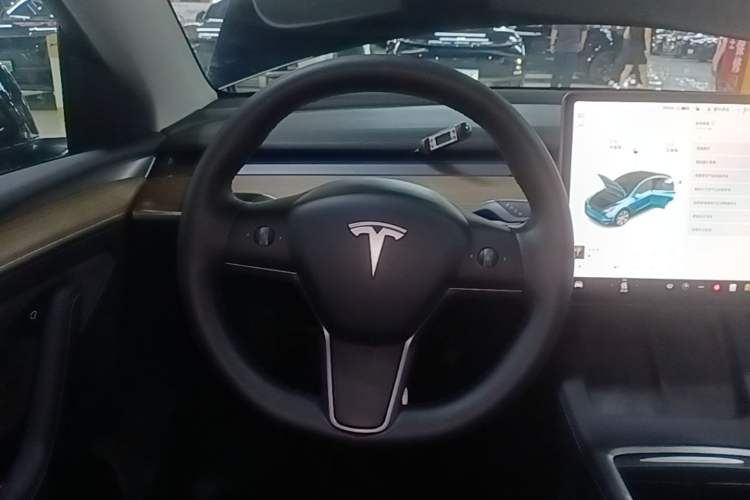 Used Tesla Model Y 2021 Standard Range Rear-Wheel Drive Version Steering Wheel