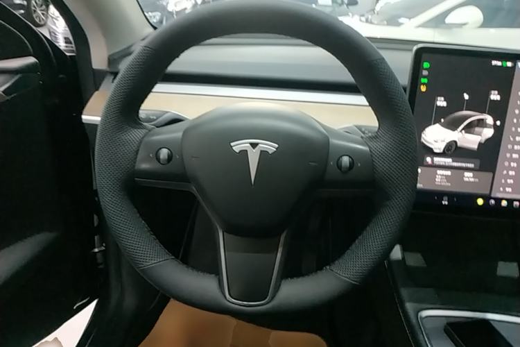 Used Tesla Model Y 2021 Standard Range Rear-Wheel Drive Version Steering Wheel