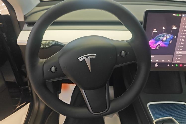 Used Tesla Model Y 2021 Standard Range Rear-Wheel Drive Version Steering Wheel