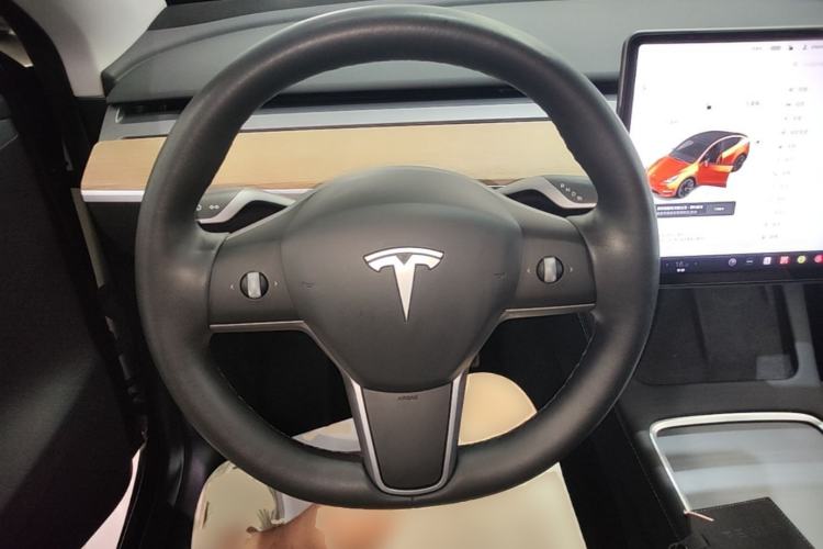 Used Tesla Model Y 2021 Standard Range Rear-Wheel Drive Version Steering Wheel