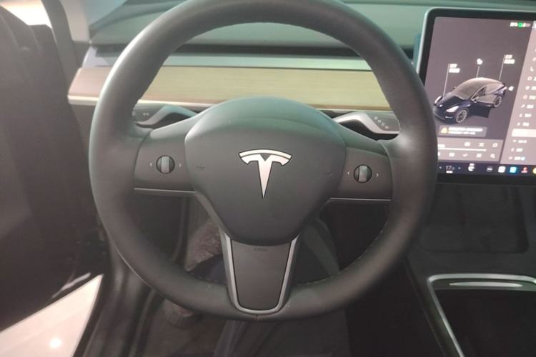 Used Tesla Model Y 2021 Standard Range Rear-Wheel Drive Version Steering Wheel