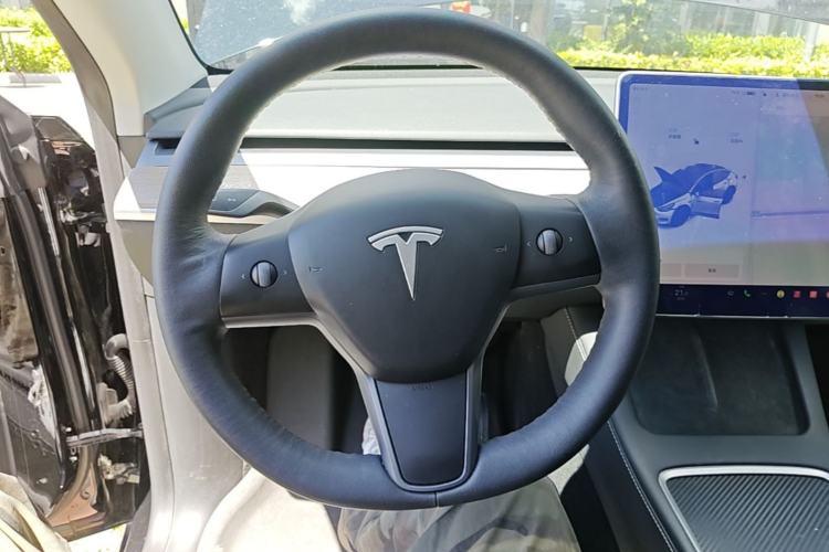Used Tesla Model Y 2021 Standard Range Rear-Wheel Drive Version Steering Wheel