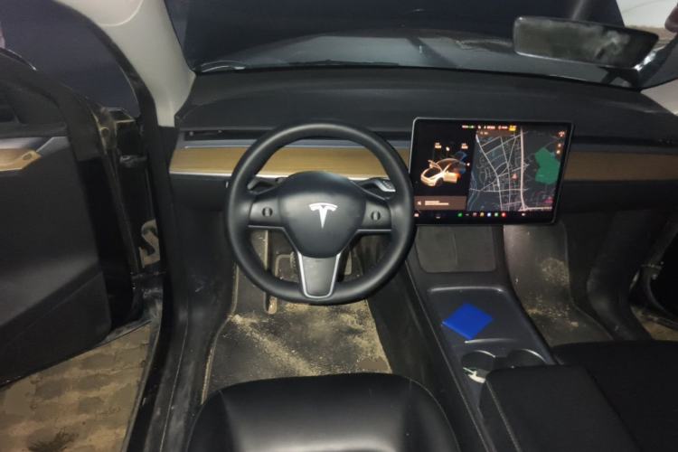 Used Tesla Model Y 2021 Standard Range Rear-Wheel Drive Version Steering Wheel