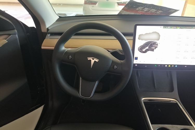 Used Tesla Model Y 2021 Standard Range Rear-Wheel Drive Version Steering Wheel