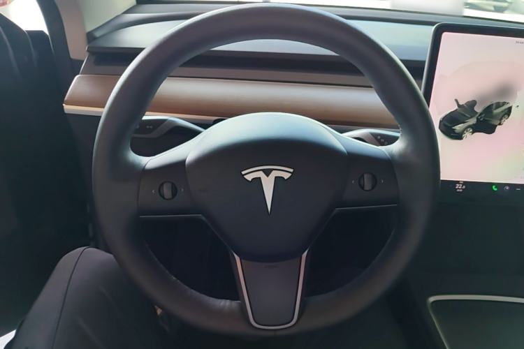 Used Tesla Model Y 2021 Standard Range Rear-Wheel Drive Version Steering Wheel