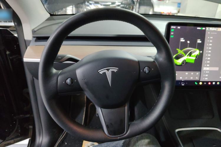 Used Tesla Model Y 2021 Standard Range Rear-Wheel Drive Version Steering Wheel