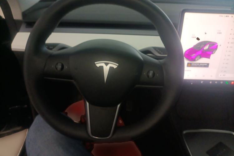 Used Tesla Model Y 2021 Standard Range Rear-Wheel Drive Version Steering Wheel