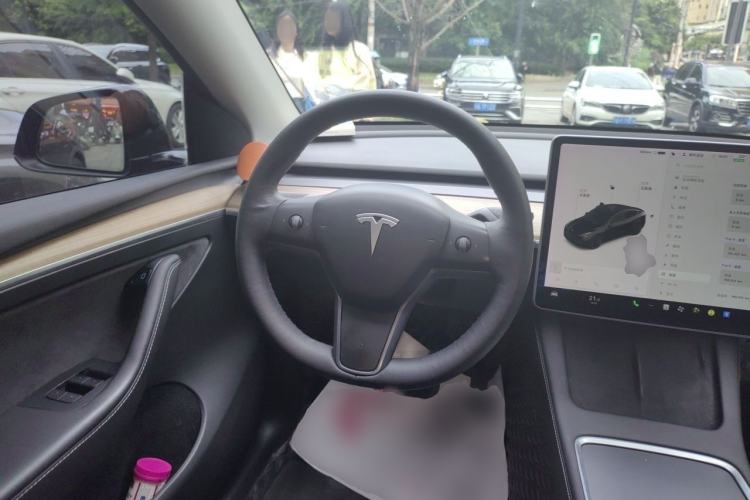 Used Tesla Model Y 2021 Standard Range Rear-Wheel Drive Version Steering Wheel