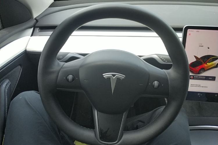 Used Tesla Model Y 2021 Standard Range Rear-Wheel Drive Version Steering Wheel