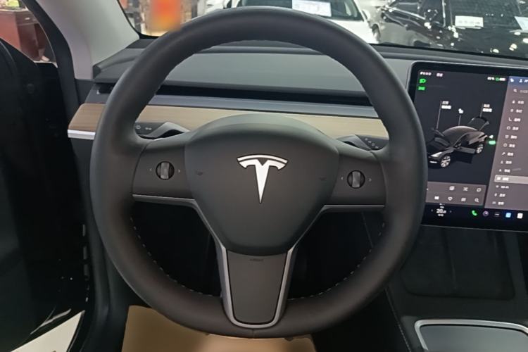 Used Tesla Model Y 2021 Standard Range Rear-Wheel Drive Version Steering Wheel