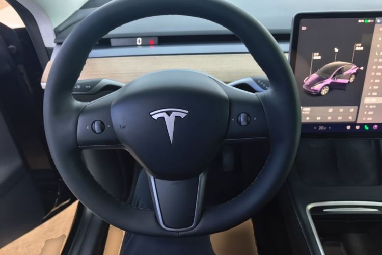 Used Tesla Model Y 2021 Standard Range Rear-Wheel Drive Version Steering Wheel