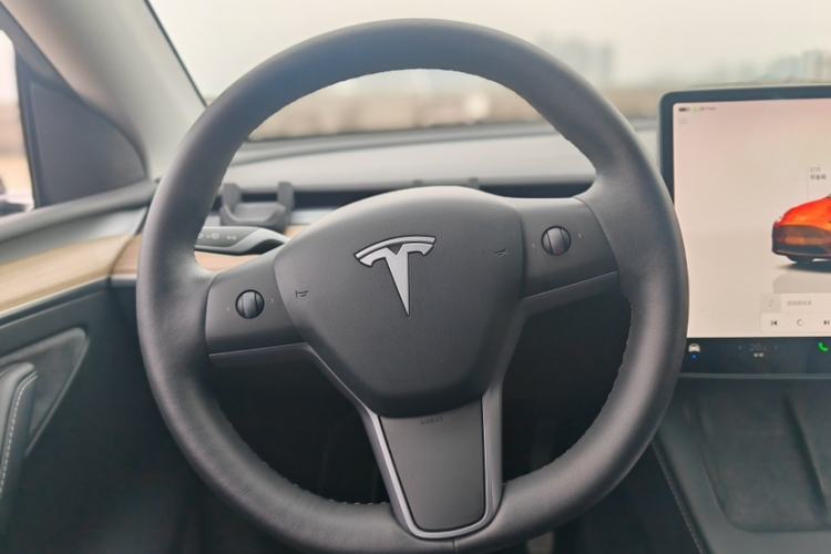 Used Tesla Model Y 2021 Standard Range Rear-Wheel Drive Version Steering Wheel