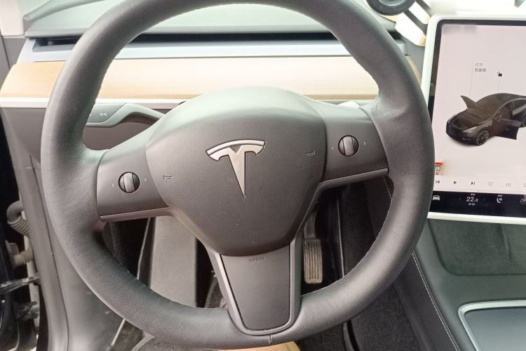 Used Tesla Model Y 2021 Standard Range Rear-Wheel Drive Version Steering Wheel