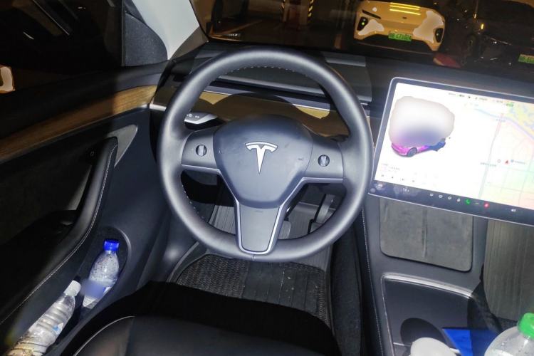 Used Tesla Model Y 2021 Standard Range Rear-Wheel Drive Version Steering Wheel