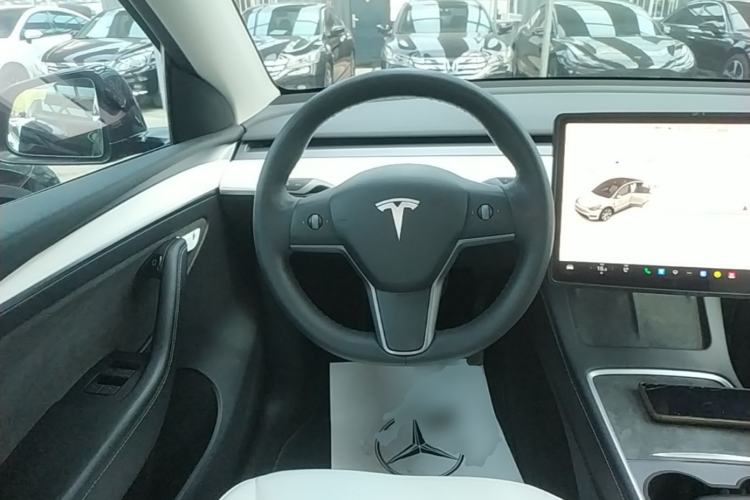 Used Tesla Model Y 2021 Standard Range Rear-Wheel Drive Version Steering Wheel