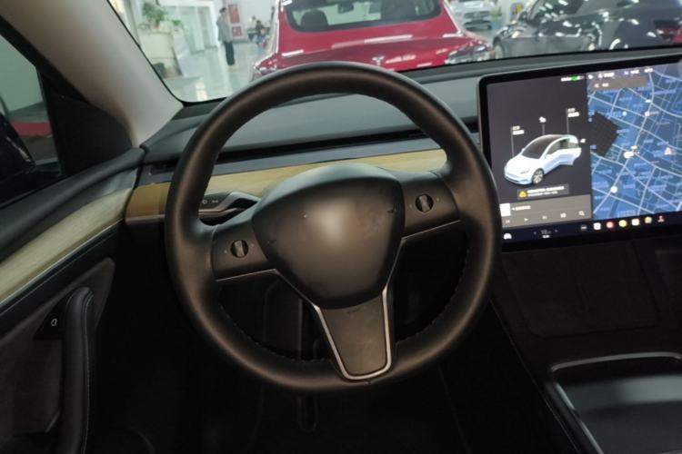 Used Tesla Model Y 2021 Standard Range Rear-Wheel Drive Version Steering Wheel