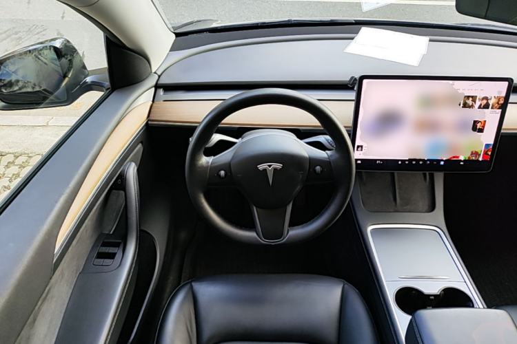 Used Tesla Model Y 2021 Standard Range Rear-Wheel Drive Version Steering Wheel