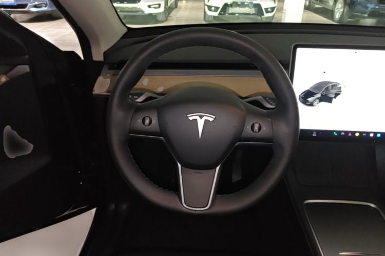 Used Tesla Model Y 2021 Standard Range Rear-Wheel Drive Version Steering Wheel