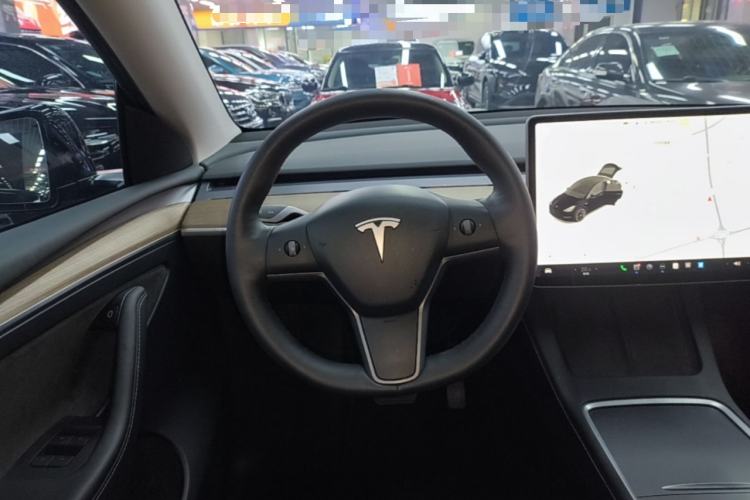 Used Tesla Model Y 2021 Standard Range Rear-Wheel Drive Version Steering Wheel