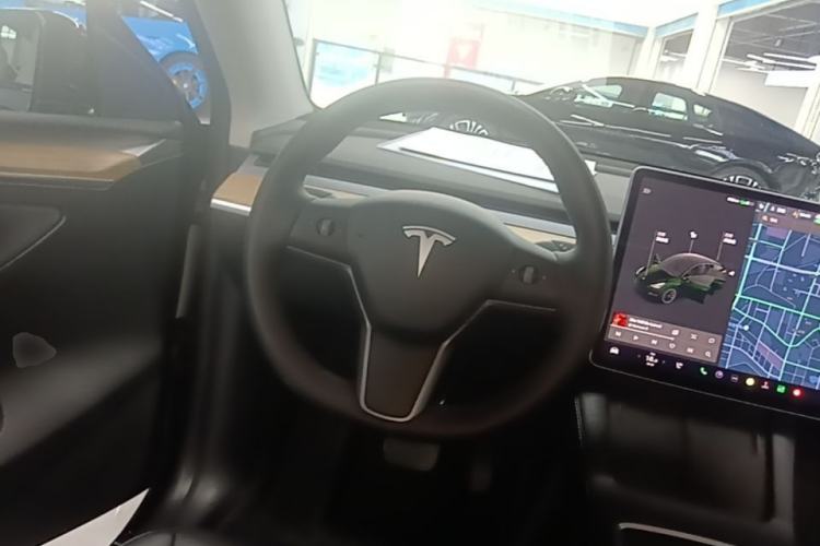 Used Tesla Model Y 2021 Standard Range Rear-Wheel Drive Version Steering Wheel