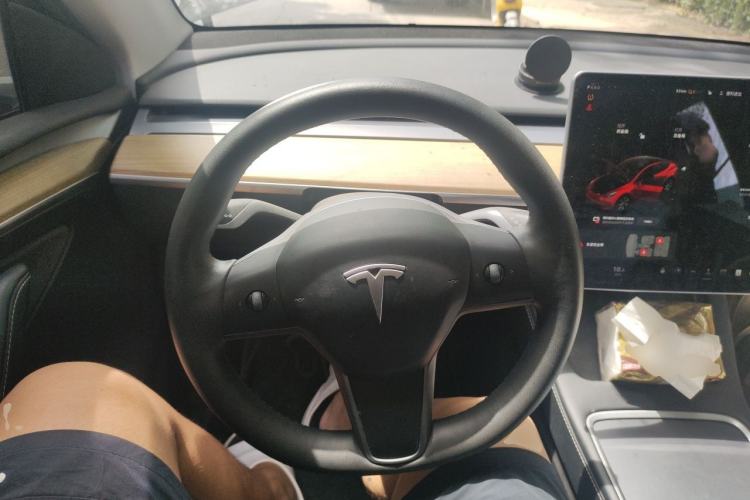 Used Tesla Model Y 2021 Standard Range Rear-Wheel Drive Version Steering Wheel