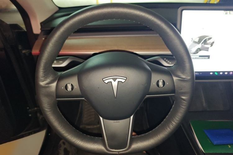 Used Tesla Model Y 2021 Standard Range Rear-Wheel Drive Version Steering Wheel