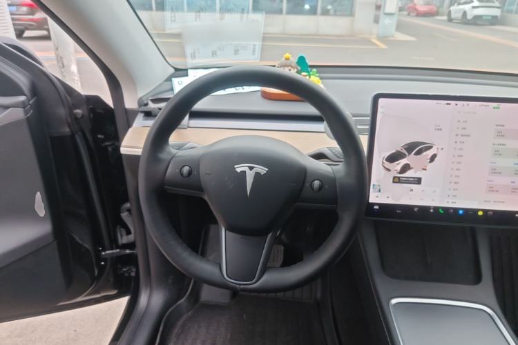 Used Tesla Model Y 2021 Standard Range Rear-Wheel Drive Version Steering Wheel