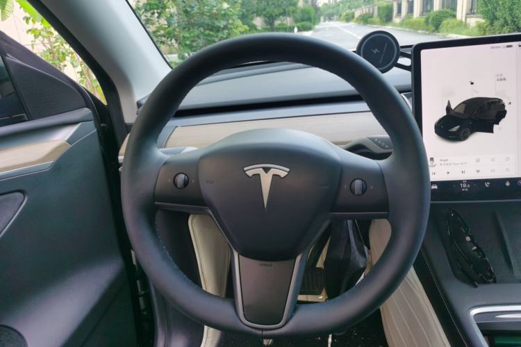 Used Tesla Model Y 2021 Standard Range Rear-Wheel Drive Version Steering Wheel