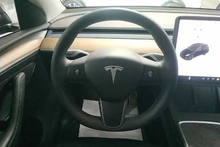Used Tesla Model Y 2021 Standard Range Rear-Wheel Drive Version Steering Wheel