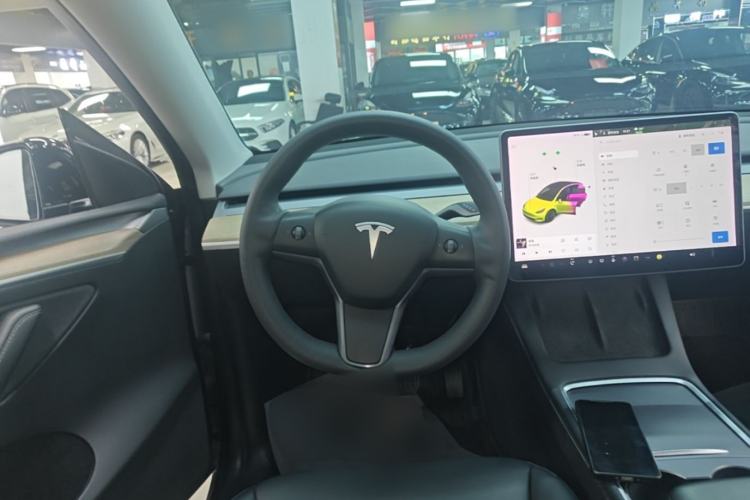 Used Tesla Model Y 2021 Standard Range Rear-Wheel Drive Version Steering Wheel