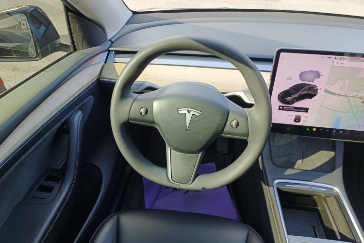 Used Tesla Model Y 2021 Standard Range Rear-Wheel Drive Version Steering Wheel