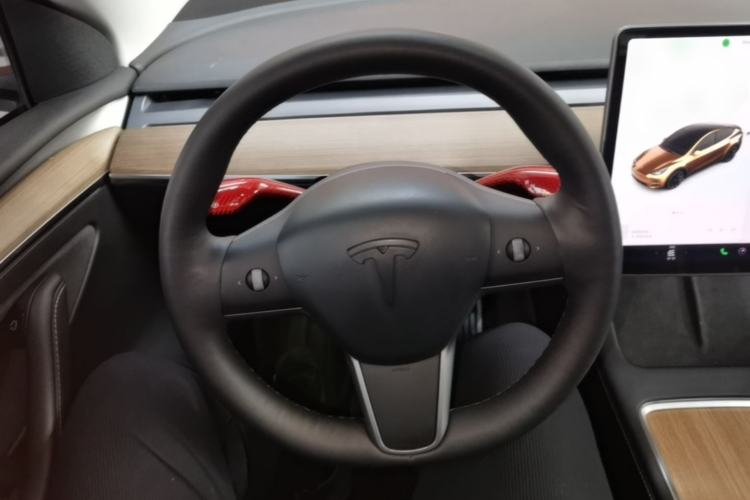 Used Tesla Model Y 2021 Standard Range Rear-Wheel Drive Version Steering Wheel