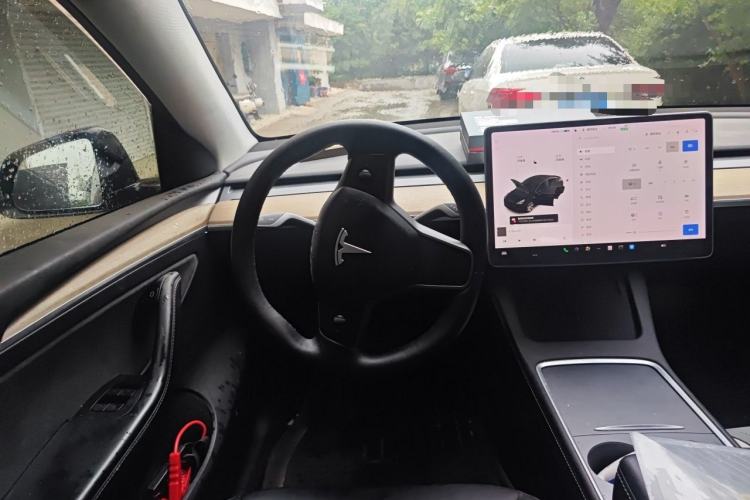 Used Tesla Model Y 2021 Standard Range Rear-Wheel Drive Version Steering Wheel