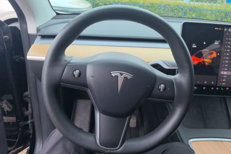 Used Tesla Model Y 2021 Standard Range Rear-Wheel Drive Version Steering Wheel