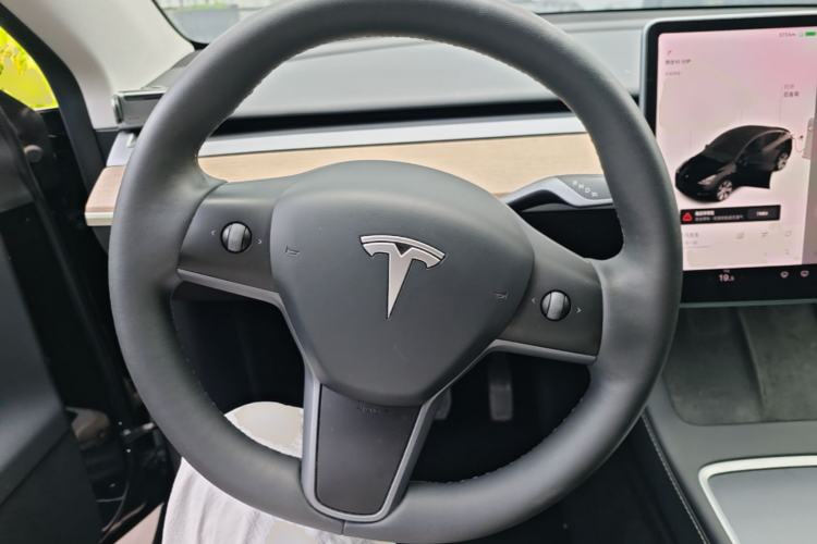 Used Tesla Model Y 2021 Standard Range Rear-Wheel Drive Version Steering Wheel