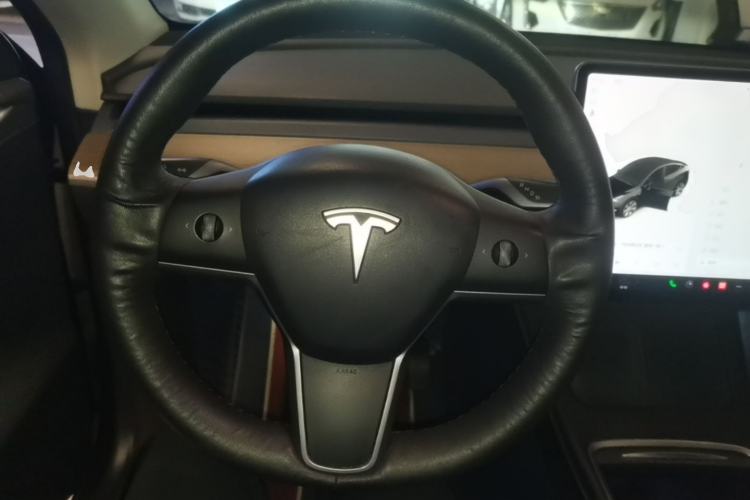 Used Tesla Model Y 2021 Standard Range Rear-Wheel Drive Version Steering Wheel